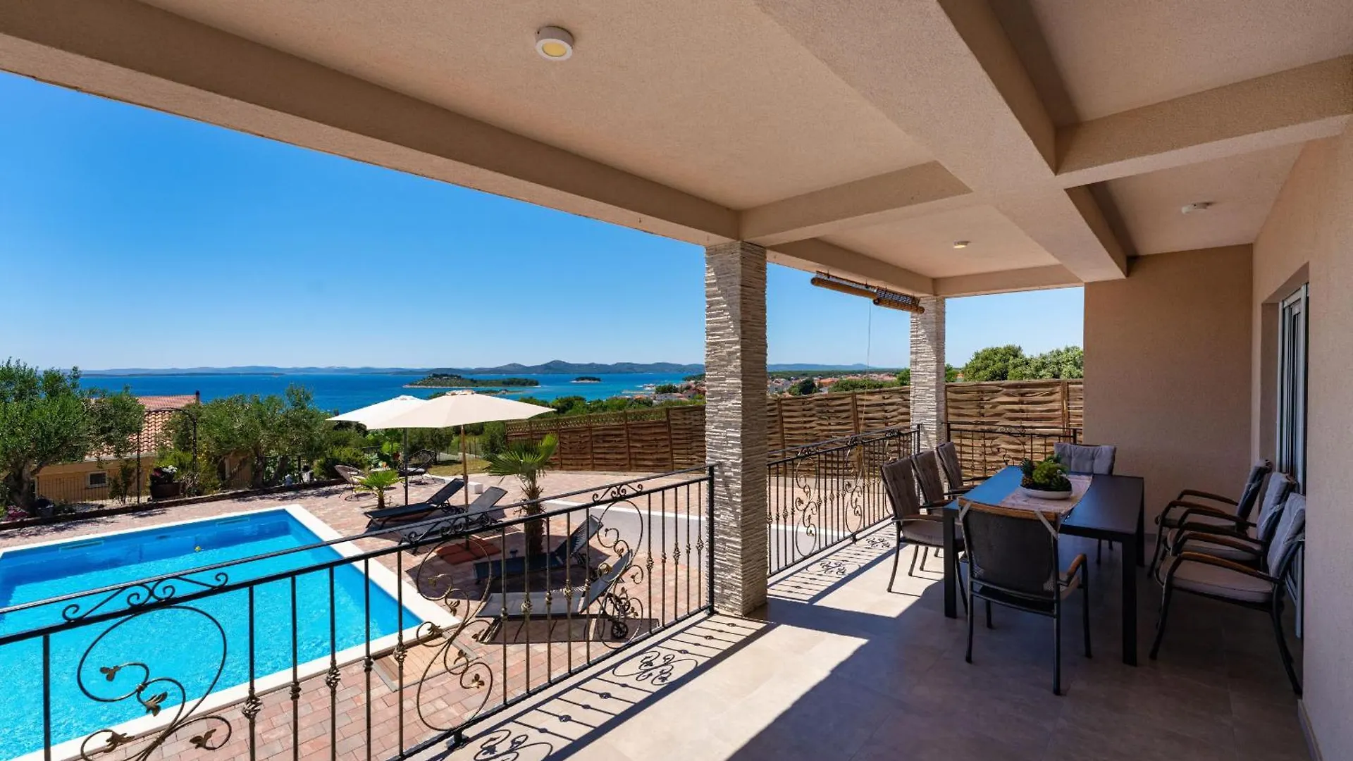 My Dalmatia - Sea View Villa Tonka With Private Swimming Pool And Home Gym Pakostane 0*,  Croatia