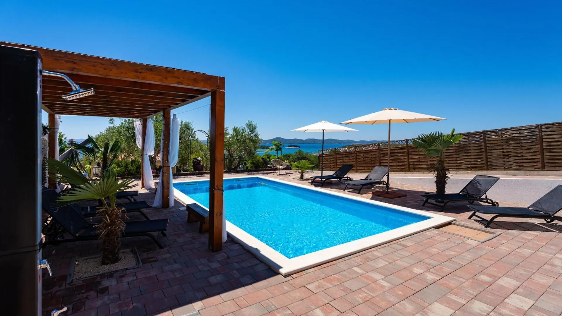 My Dalmatia - Sea View Villa Tonka With Private Swimming Pool And Home Gym Pakostane Croatia